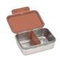 Preview: Lässig Brotdose - Lunchbox Edelstahl Happy Prints Karamell